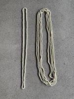 Perlenketten 126 cm lang, 5 Stück oder Einzeln