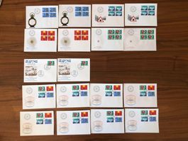 FDC 18.9.1967, 8x Satz, je 2x4er u. Spez