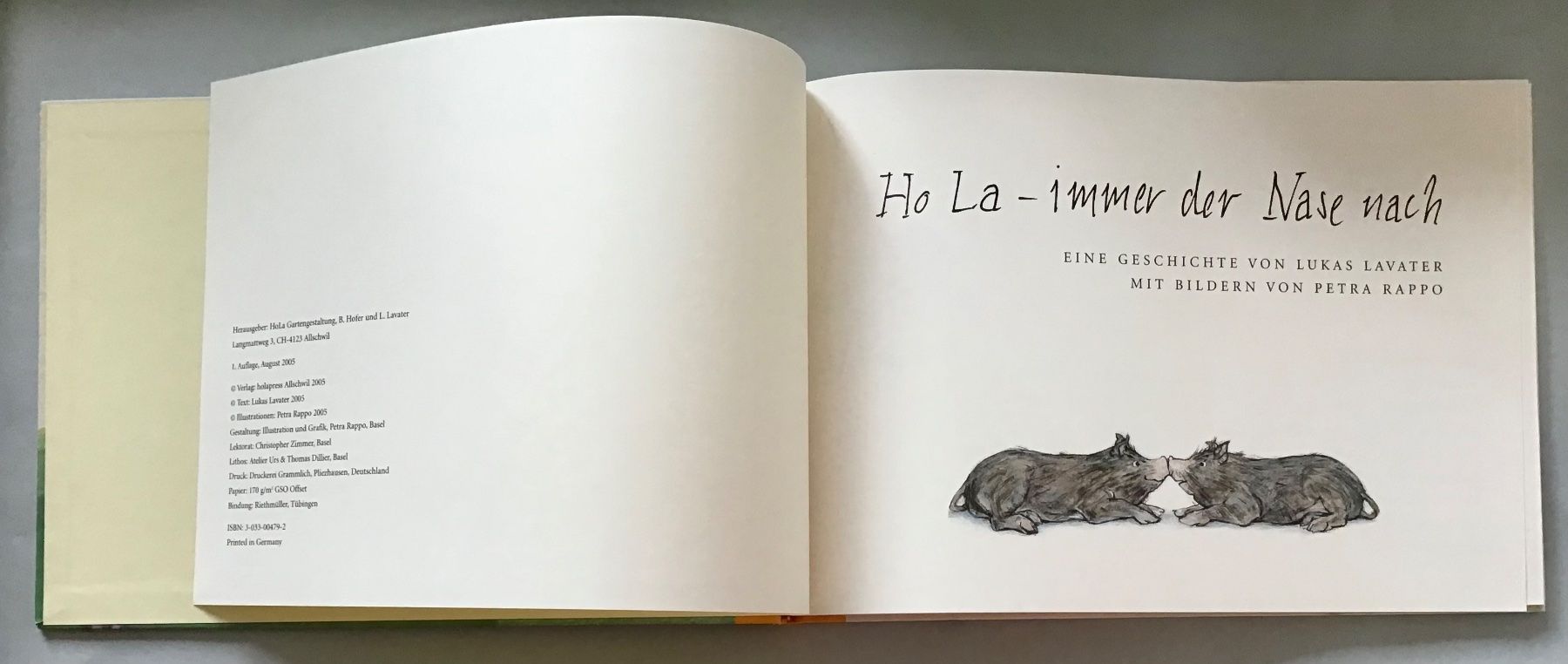Bücher: Bilderbuch: Ho La - immer der Nase nach – Neu (gemäss Beschreibung) aus Bubendorf von Alpenheidi 2