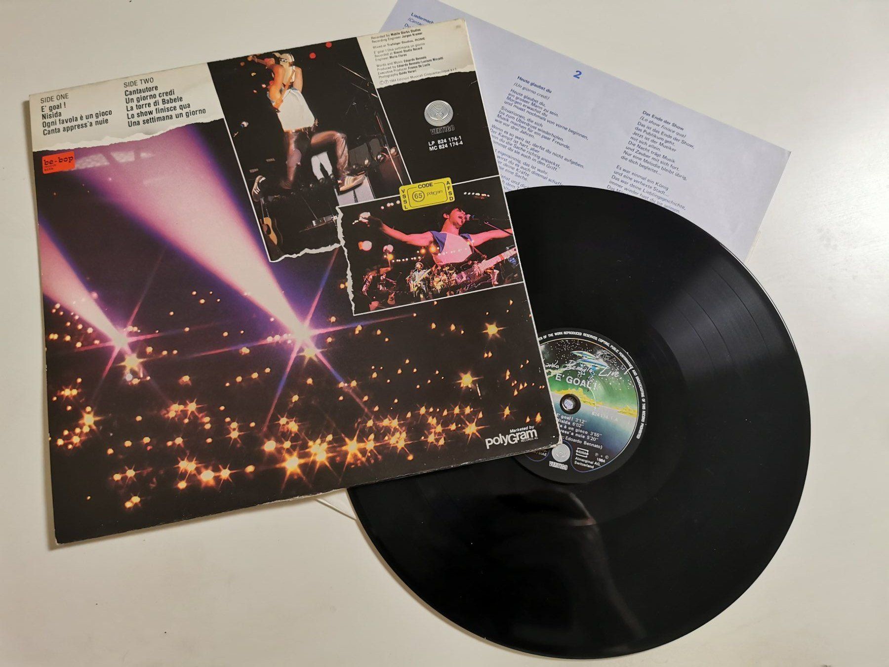Dischi in vinile: Edoardo Bennato - Live! É' Goal – Usato da Grafenried venduto da House-of-Oldies 1