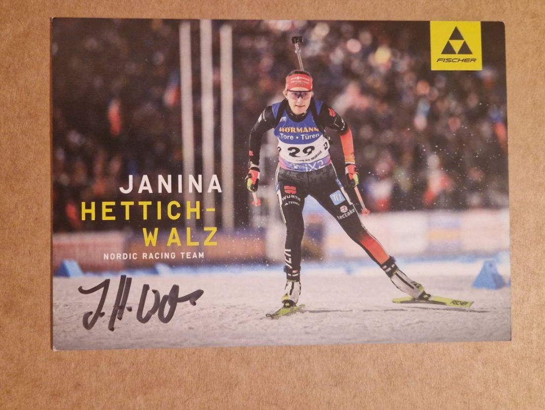 Autografi: Janina Hettichwalz - handsigniert – Usato da Menziken venduto da Autogramme