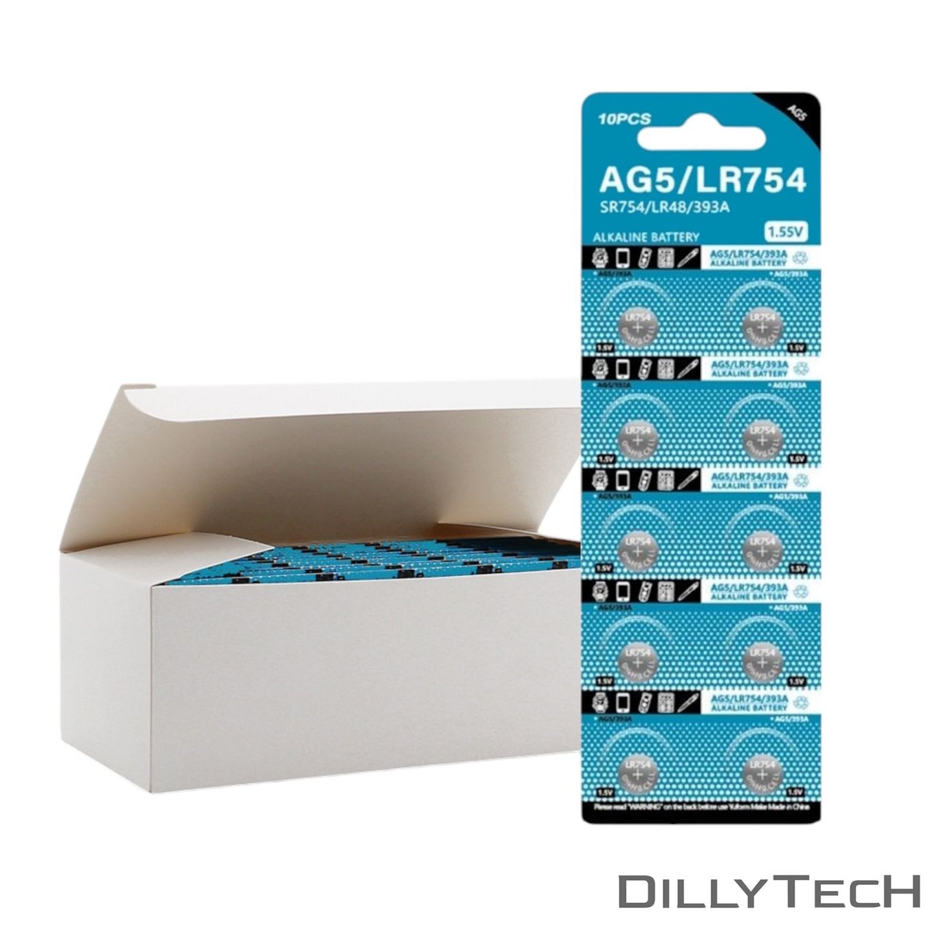 Caricatori & Batterie: DTecH AG5, LR48, 393 Knopfzellenbatterie - 10 Stk. – Nuovo e nell'imballaggio originale da Meilen venduto da DillyTecH 3