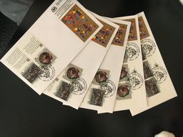 ONU UNO NY / 1991 / 5x Speziel FDC