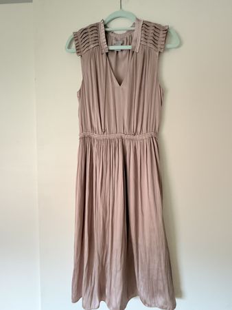 Abito estivo H&M rosa cipria con plissettature taglia 40