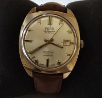 FERO Feldmann Handaufzug Swiss M. Elegante Herrenuhr 37.5mm