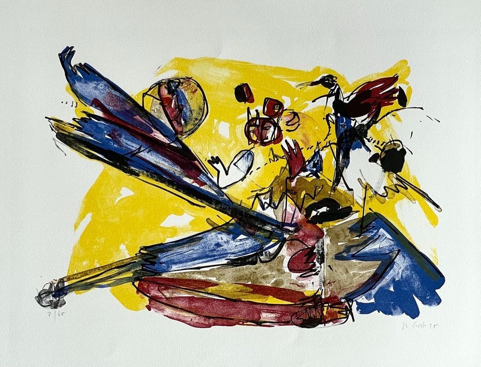 Grafica & Litografie: STEPHANIE GROB 1957 LITHOGRAPHIE SIGNIERT NUMMERIERT – Usato da Gersau venduto da kunst-online 2