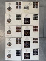 FDC Pro Patria 1968 2 Satzbriefe und 2 Serien Viererblöcke