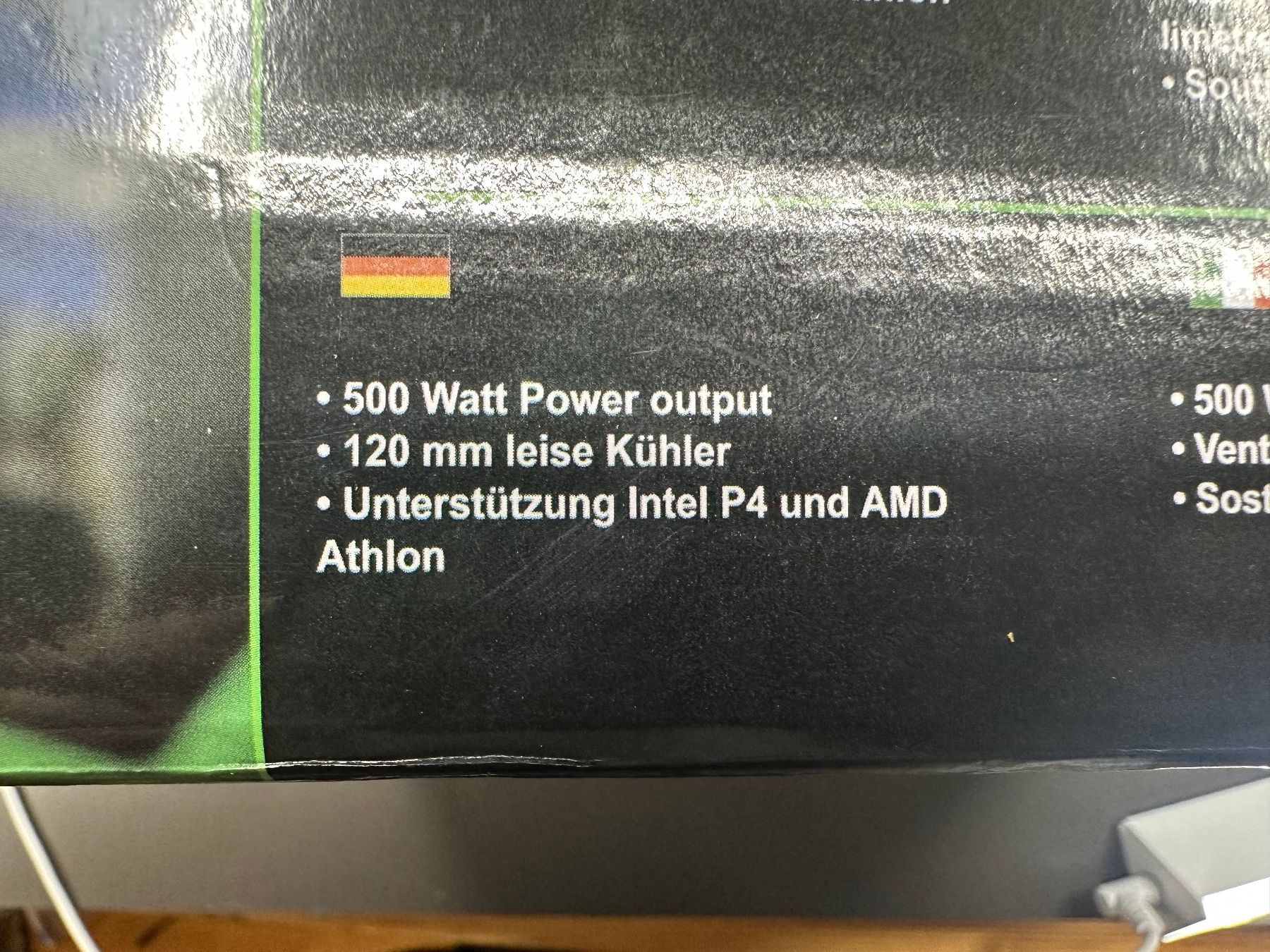 Componenti elettronici: PC Lüfter, AXP 500W Power Suply – Nuovo (secondo la descrizione) da Arisdorf venduto da Liquidus 5