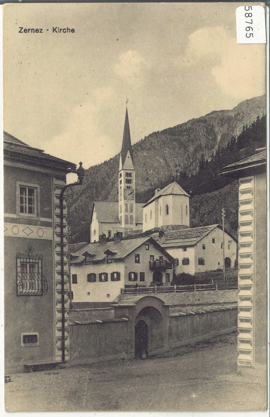 Cartes postales: Zernez - Kirche – D'occasion à Ettingen par Kartenplanet