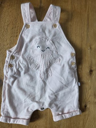 kurze Latzhose, Sommer Overall, Grösse 68, rosa, Qualle