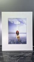 Signiertes Aquarell: Cote d'Azur: Balancoire