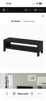 Schwarzes TV-Möbel von Ikea, Modell Besta, 120cm breit.