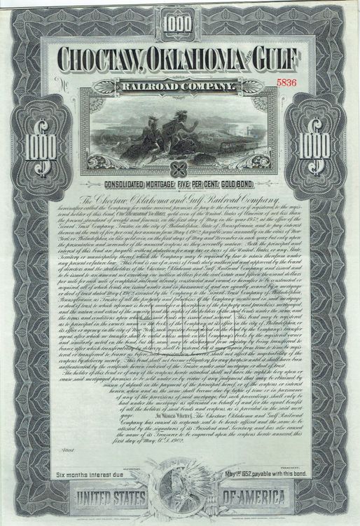 Choctaw, Oklahoma and Gulf Railroad Company Kaufen auf Ricardo