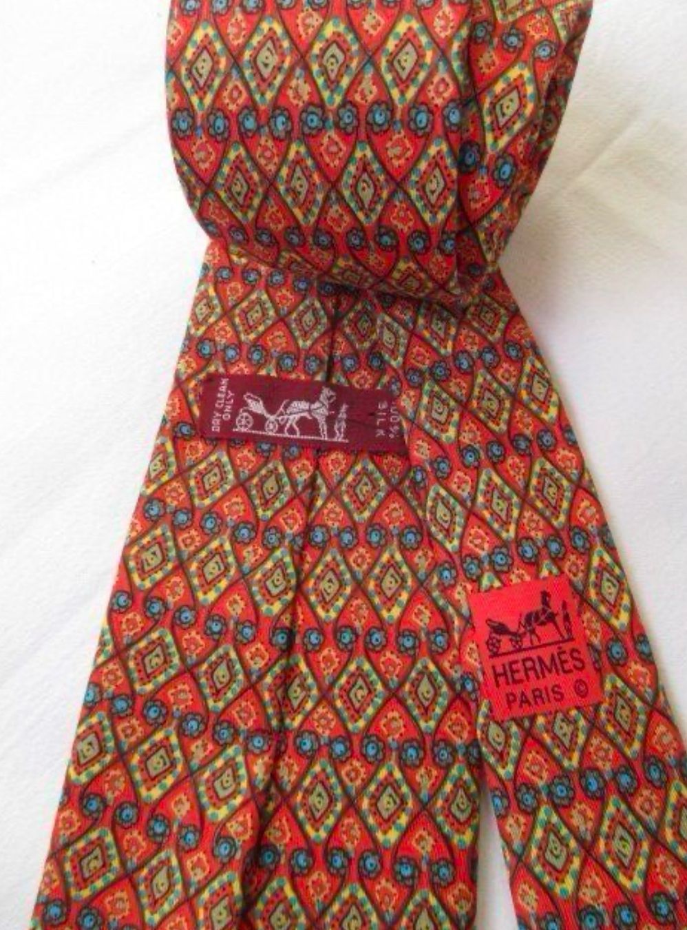 Hermès Cravatte: Hermès - Krawatte Seide Silk Floral Patterned Tie – Nuovo (secondo la descrizione) da Goldingen venduto da Thomas.Perrin 1
