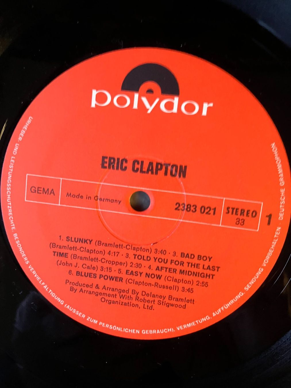 Dischi in vinile: Eric Clapton – Usato da Aarwangen venduto da Jukebox3 7