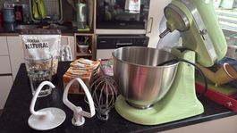 Robot KitchenAid Artisan vert avec accessoires