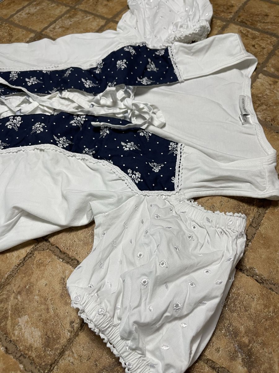 T-shirt: Asmara top di cotone con pizzo-M/L – Nuovo (secondo la descrizione) da Gordevio venduto da LanaZimm 1