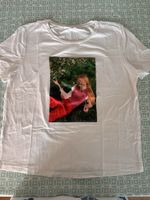 MNG T-Shirt, weiss mit Fotodruck, Grösse L, neuwertig