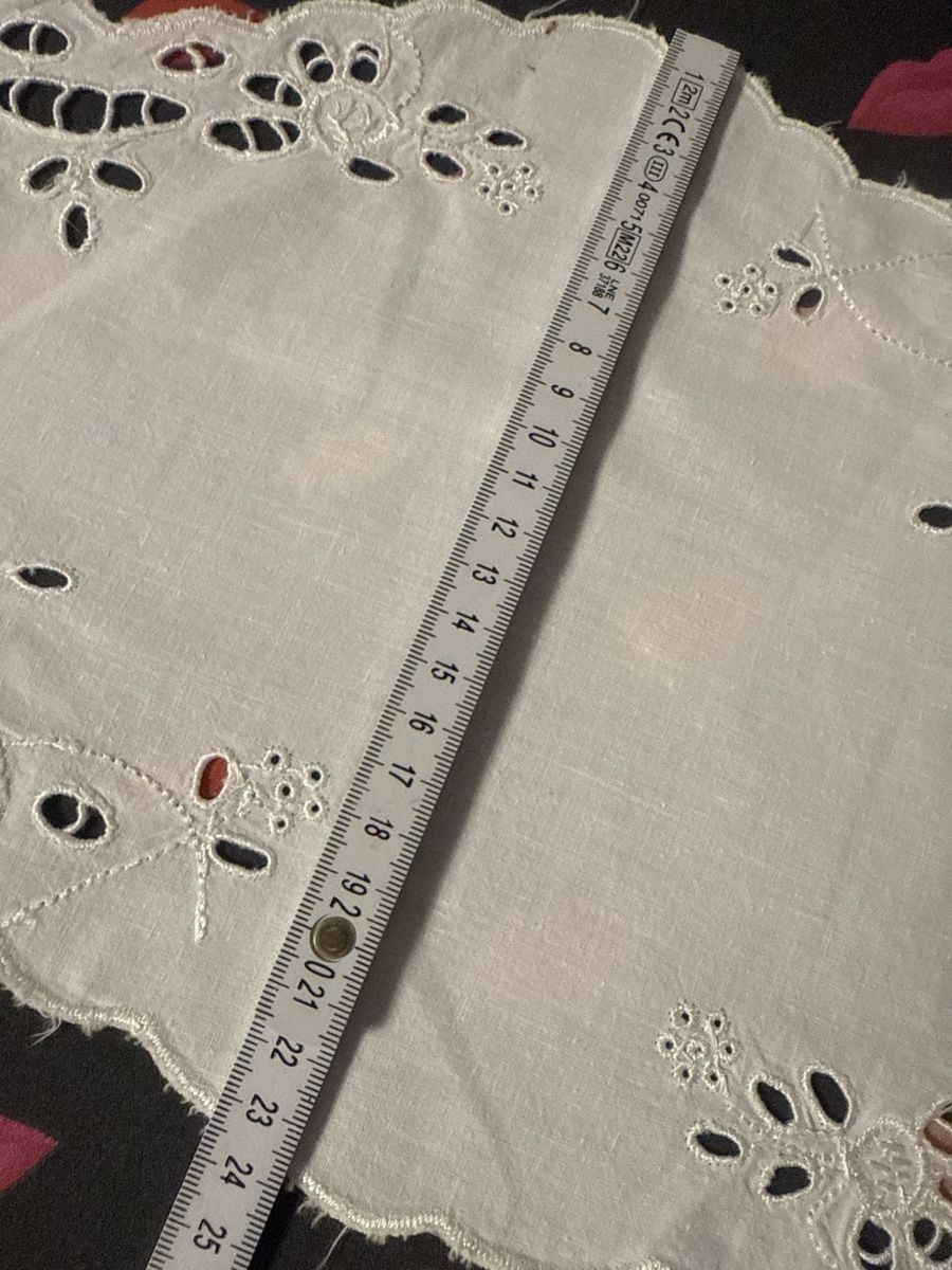 Altra biancheria da tavola: Vintage Deckchen, Handarbeit, weiss, filigranes Muster – Nuovo (secondo la descrizione) da Spreitenbach venduto da BIH2005 4