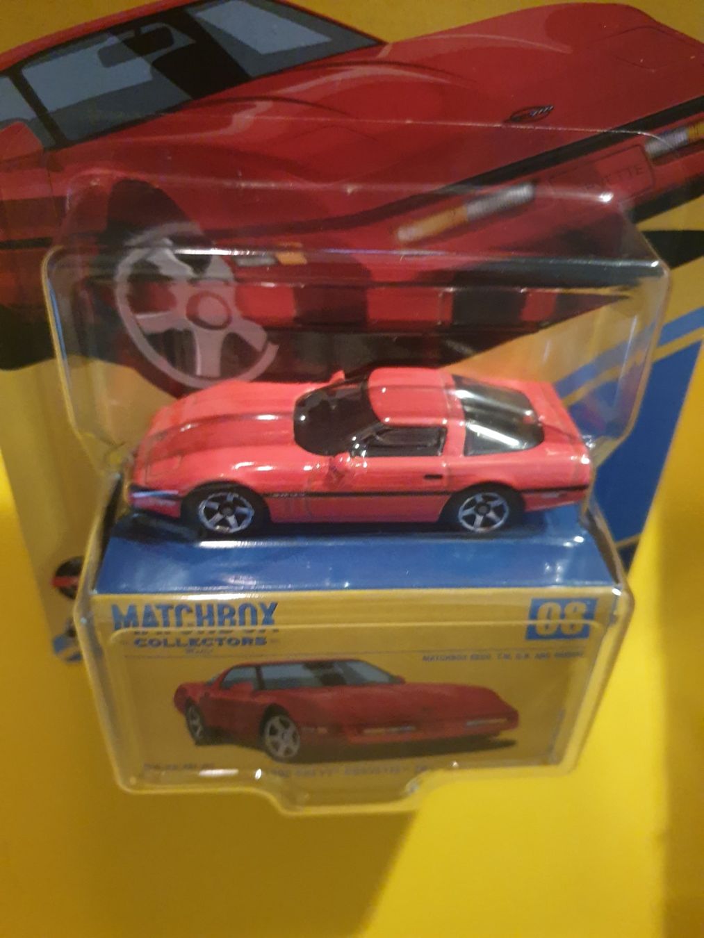 Matchbox Modellini d'auto: Matchbox 1990 CHEVY CORVETTE ZR1 – Nuovo e nell'imballaggio originale da Oftringen venduto da Rotor 3