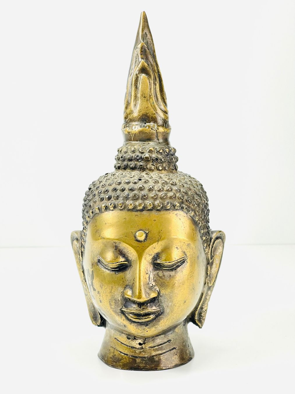 Sculture & Statue: Buddha Kopf aus Messing – Usato da Zürich venduto da Arche_Brockenhaus