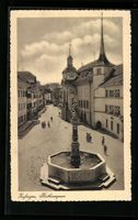 Zofingen, Rathausgasse mit Springbrunnen