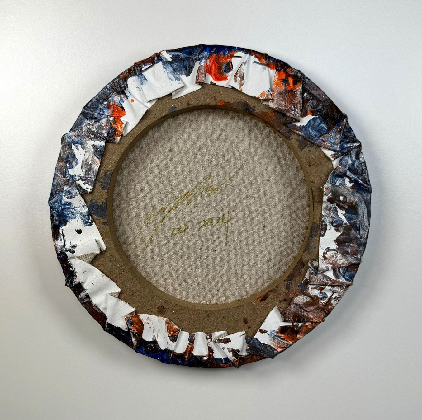 Dipinti: Acryl-Flüssigmalerei, kreisförmig – Usato da Schlieren venduto da MayaSheng1983 2