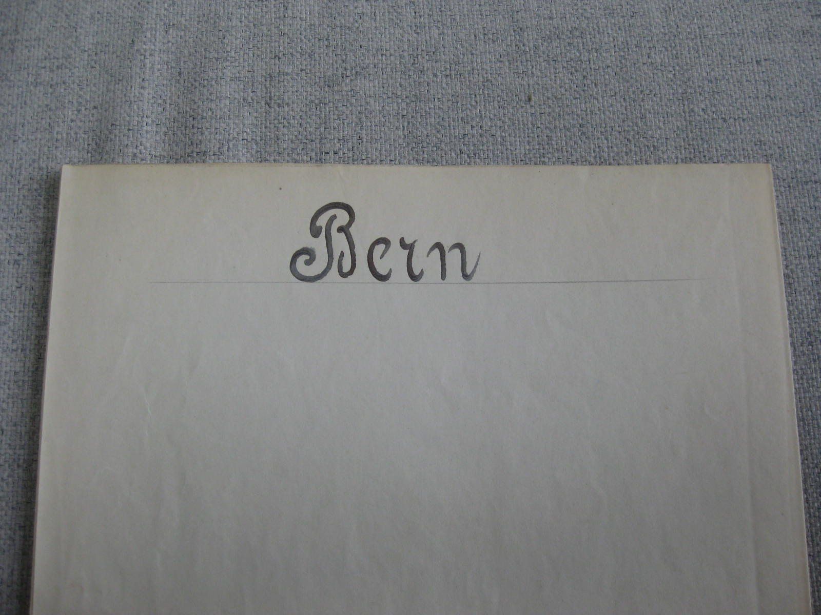 Bücher: grossformatiger Gleisplan Bern, Ausgabe 1924, gefaltet auf e – Gebraucht aus Malters von Marosko 2