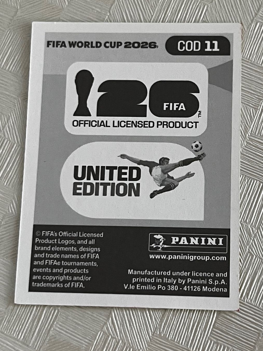 Panini Cartes à collectionner: Panini Fifa World Cup 2026 COD 11 – D'occasion à Winterthur par Numero1 1