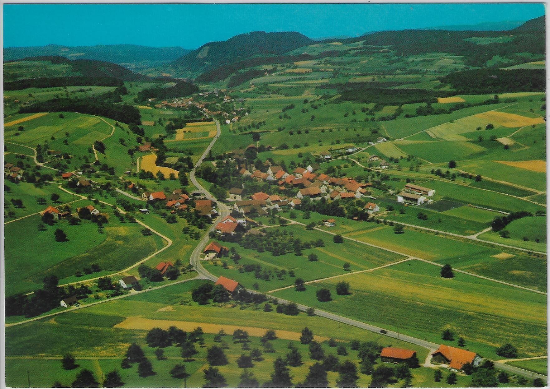 Ansichtskarten: Flugaufnahme Effingen AG – Antik aus Ettingen von Kartenplanet