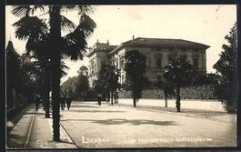 Foto-AK Locarno, Palazzo della Conferenz