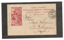 WETZIKON 31.08.00 Ganzs. Weltpostverein nach Wettingen [GS6]