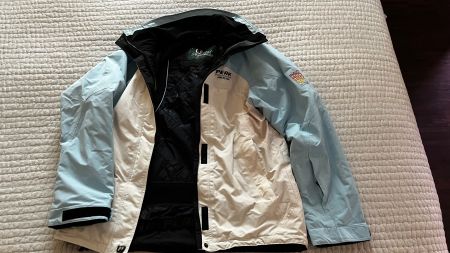 PEAK PERFORMANCE Damen Skijacke, weiss/hellblau