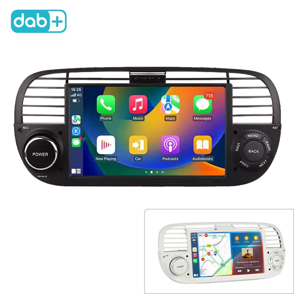 Navigatori: Fiat 500 Autoradio DAB+ Carplay Bluetooth GPS CD – Nuovo e nell'imballaggio originale da Chiasso venduto da online.shop