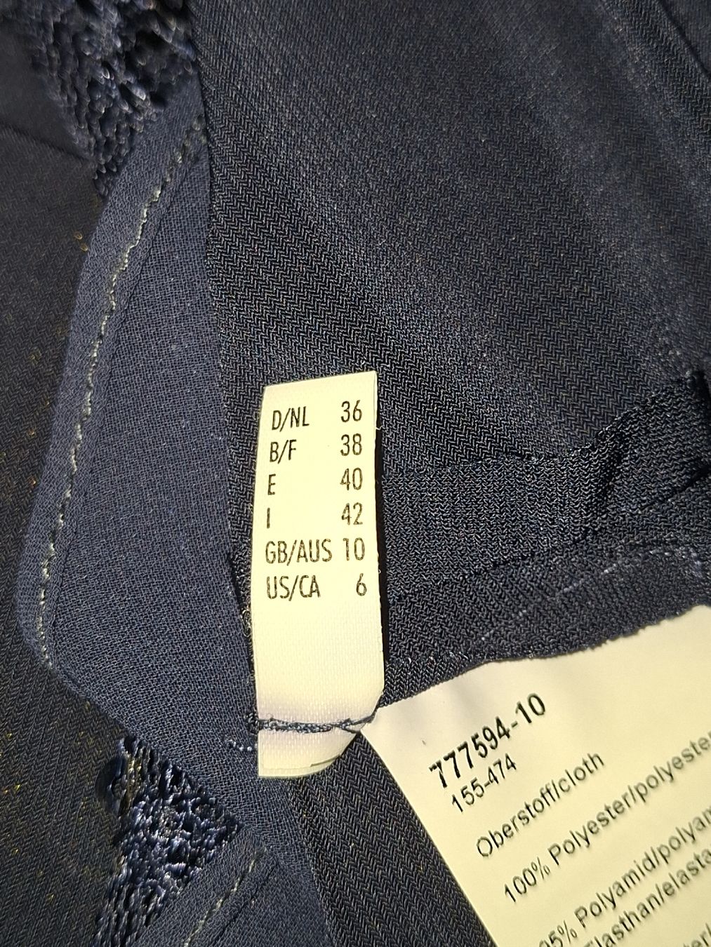 Vestiti: Cocktail Kleid dunkelblau Gr. 36 – Usato da Hirzel venduto da larissagschwend 3