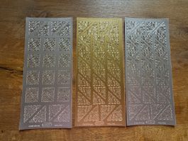 3er Set Sticker für Karten & Scrapbooking