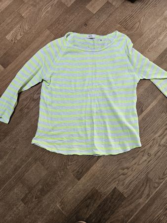 Neuwertiger Sweater Rich & Royal Neongelb/weiss gestreift XL