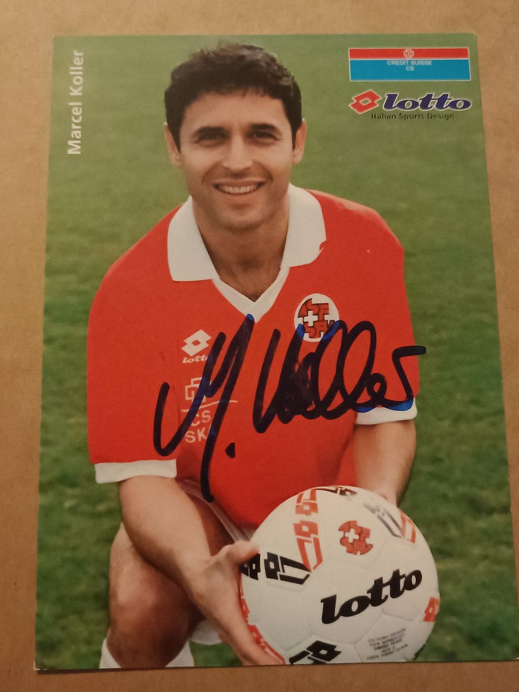 Autografi: Marcel Koller - handsignierte SFV Autogrammkarte – Usato da Menziken venduto da Artographs