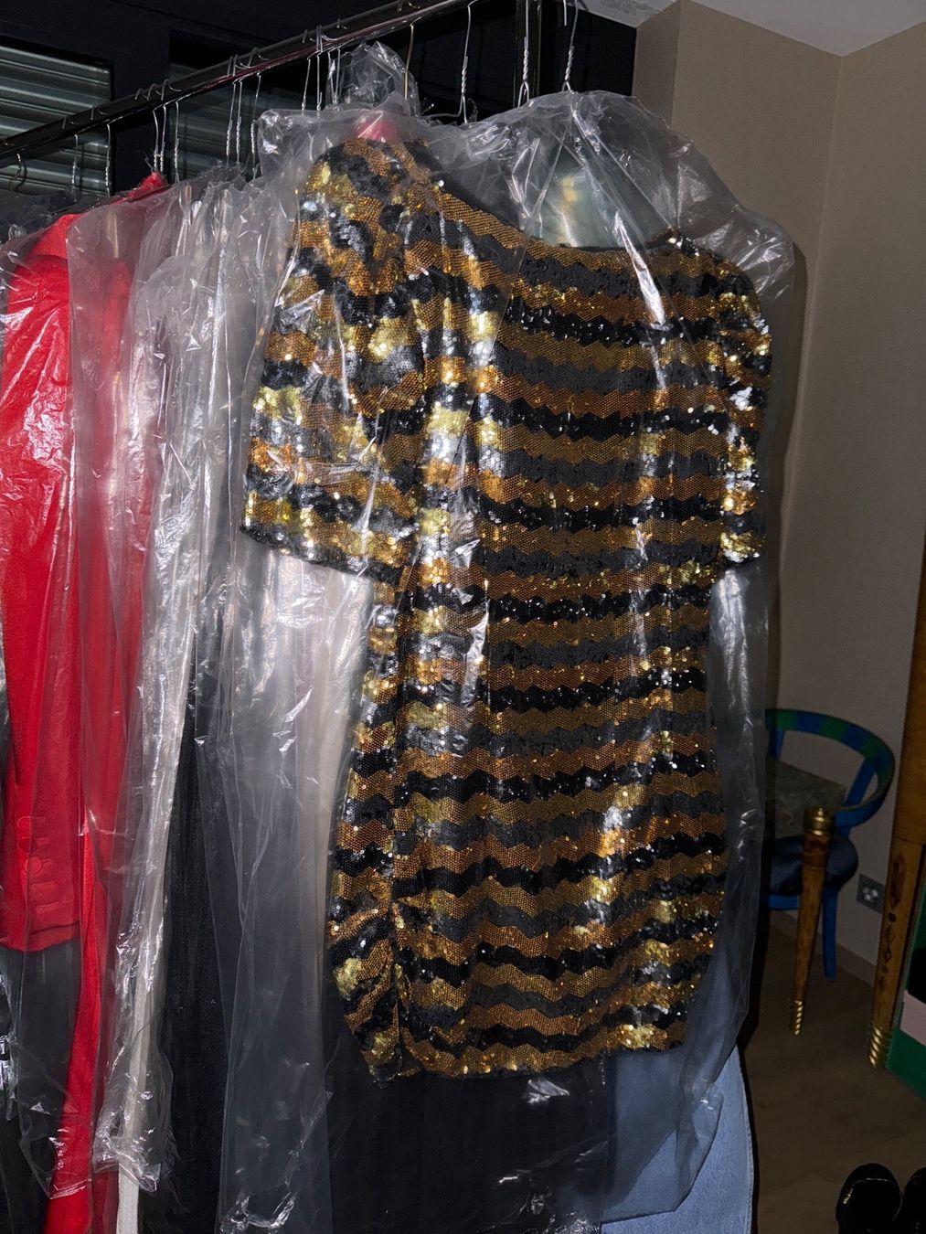 Vestiti: Golden sequin cocktail dress – Nuovo (secondo la descrizione) da Genève venduto da val_rp9x 1