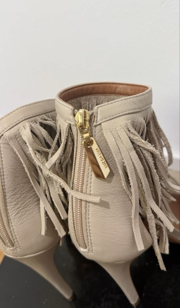 Chaussures femmes: Luz da Lua Sandalen Leder Fransen beige Grösse 39 – Neuf (Voir description) à Horn par FashionFlowerCh 4