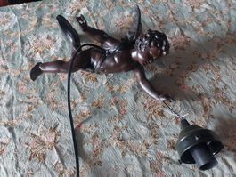 Engel Lampe, Bronze Optik, Unikat für Ihr Heim!