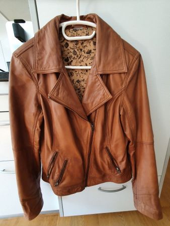 Echte Lederjacke aus Ziegenleder