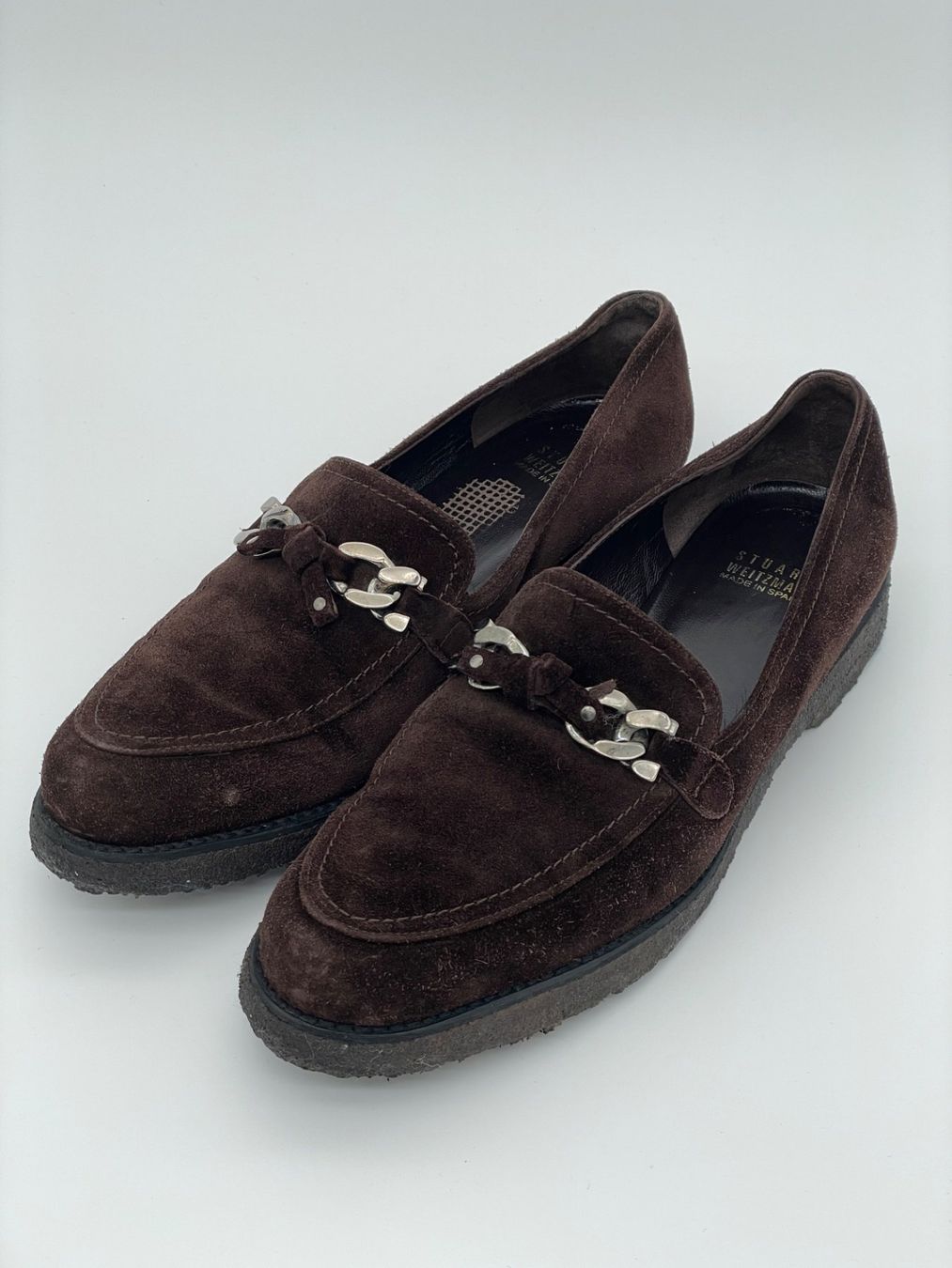 Stuart Weitzman Scarpe da donna: Stuart Weitzman Suede Loafer EU 39 Braun – Usato da Zürich venduto da shoe_shop 2