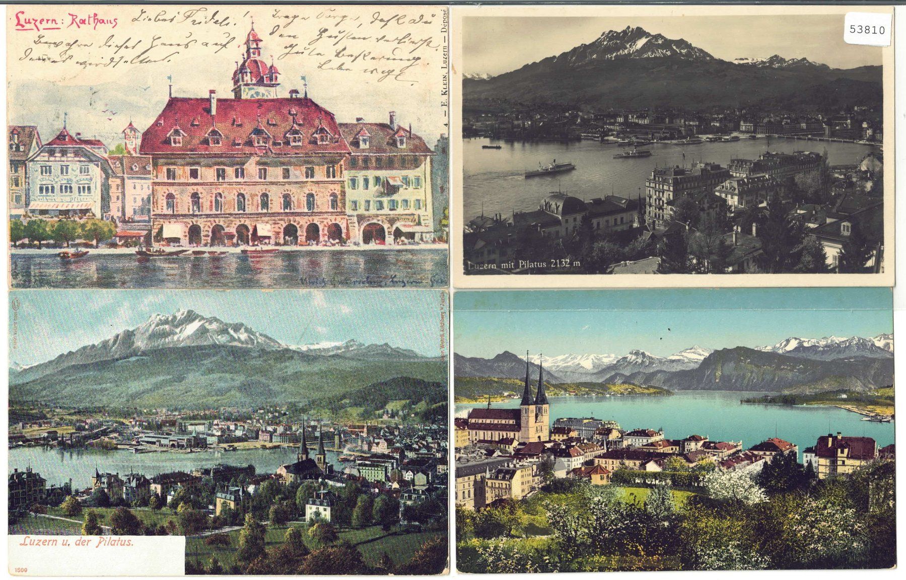 Cartoline postali: 4 AK - Luzern – Usato da Ettingen venduto da Kartenplanet