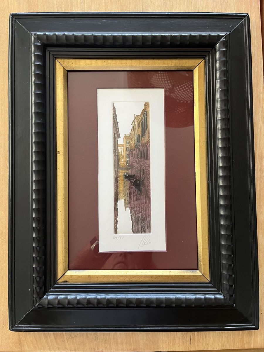 Gravures: Gravure de Venise encadrée – D'occasion à Lausanne par joltei