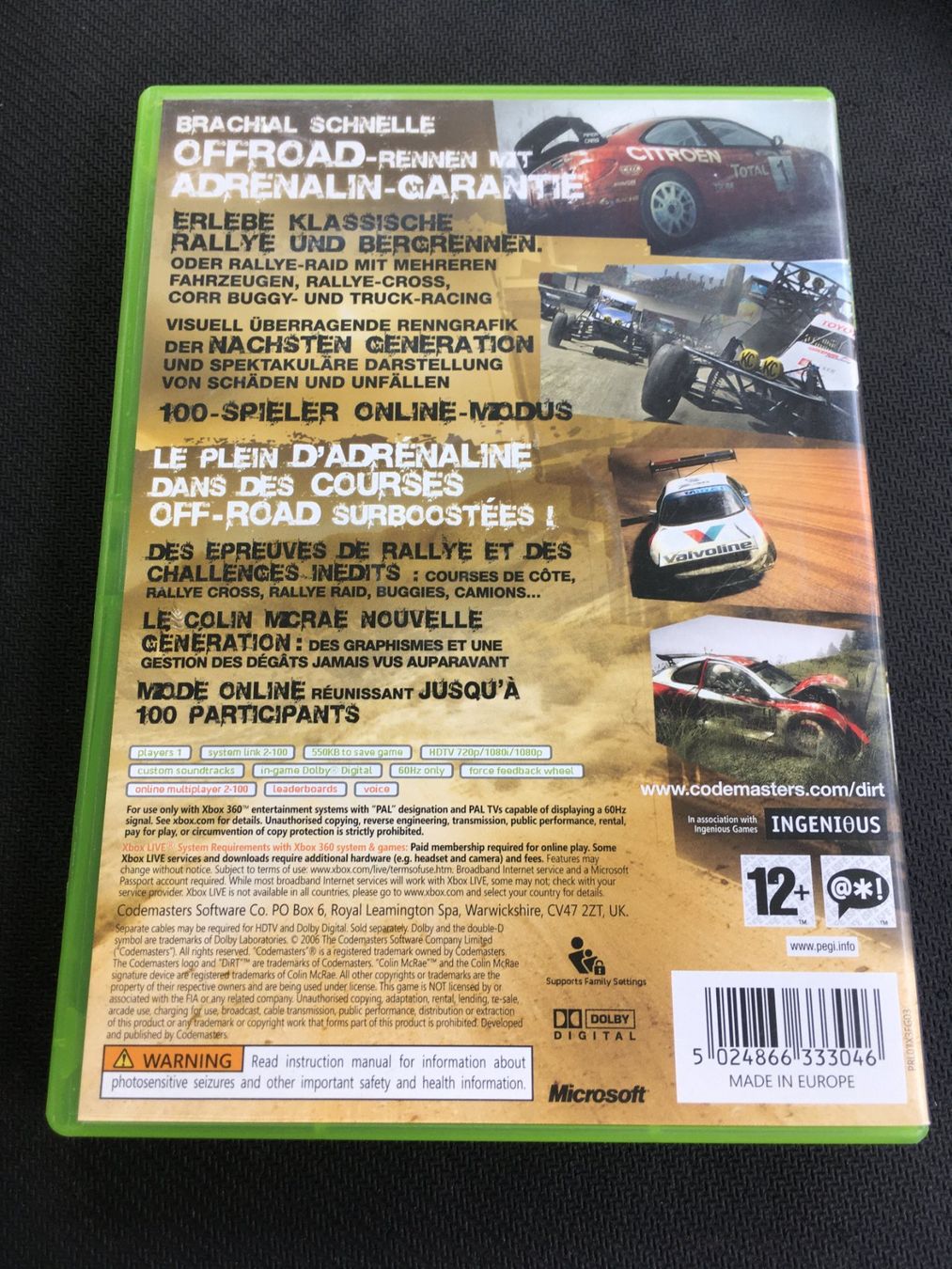 Microsoft Giochi: Dirt - Xbox 360 – Usato da St.Gallen venduto da sjosjo 1