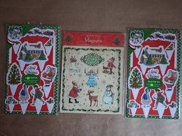 Weihnachtsdekoration, Magnete,  Tortendekoration NEU. OVP