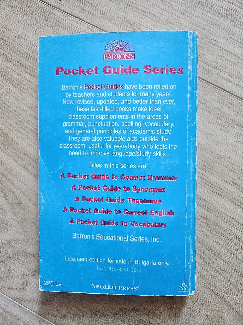 Libri: A Pocket Guide to Synonyms – Usato da La Joux FR venduto da car_ck96 3