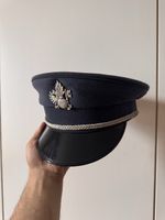 Casquette d'officier Grieder bleu foncé bon état