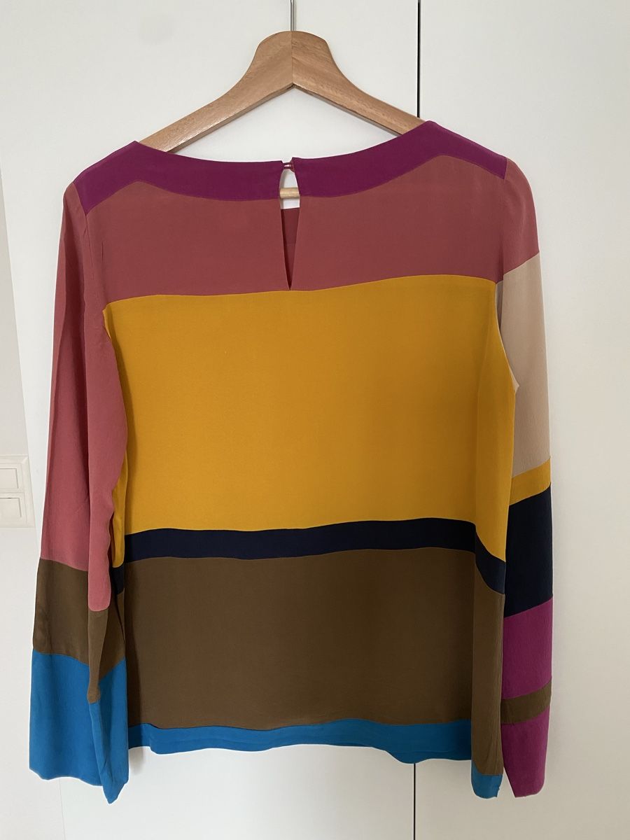 Sonia Rykiel Camicette: Sonia Rykiel Colour Block Silk Blouse Top Size 40 (M) – Nuovo (secondo la descrizione) da Herrliberg venduto da non_5qdb 7